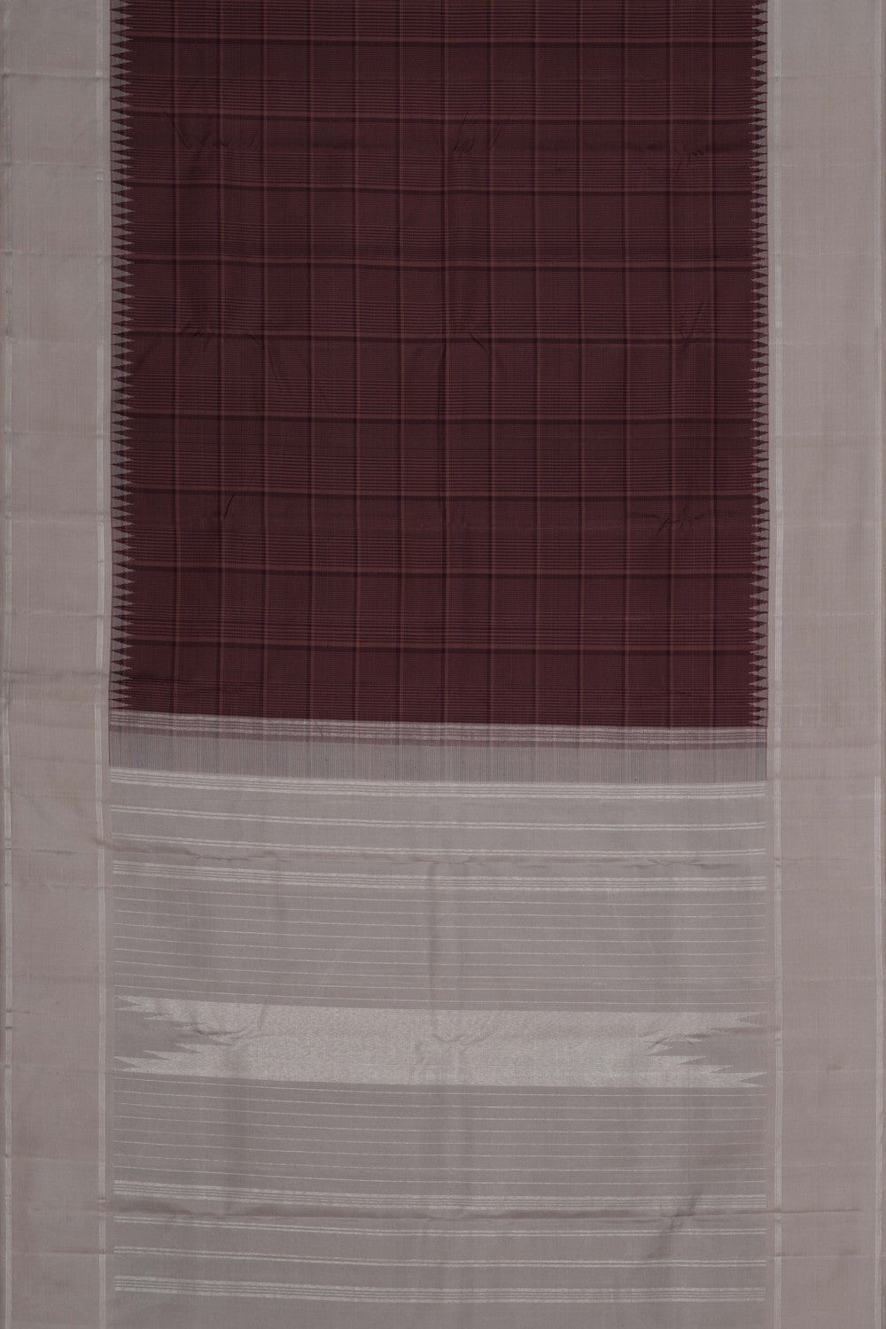 Image of Arani Silk Brown Saree
